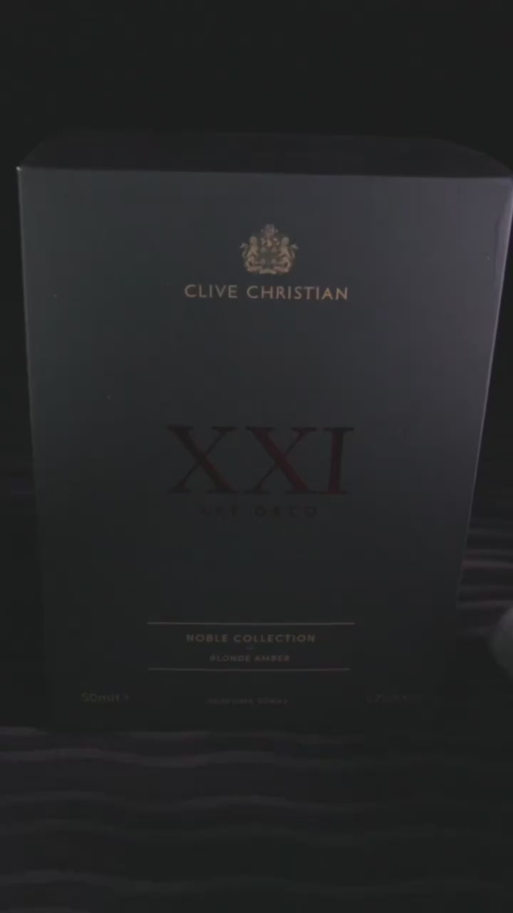 Load video: Clive Christian Blonde Amber Fresh Unisex Perfume 50ml – Long Lasting Elegant Fragrance with Jasmine Rose Sandalwood Amber Musk